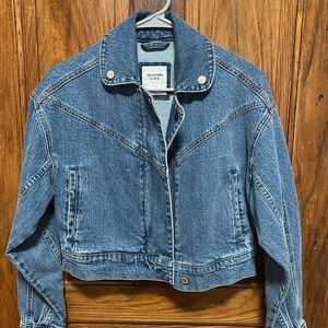 Abercrombie Bomber Style Jean Jacket